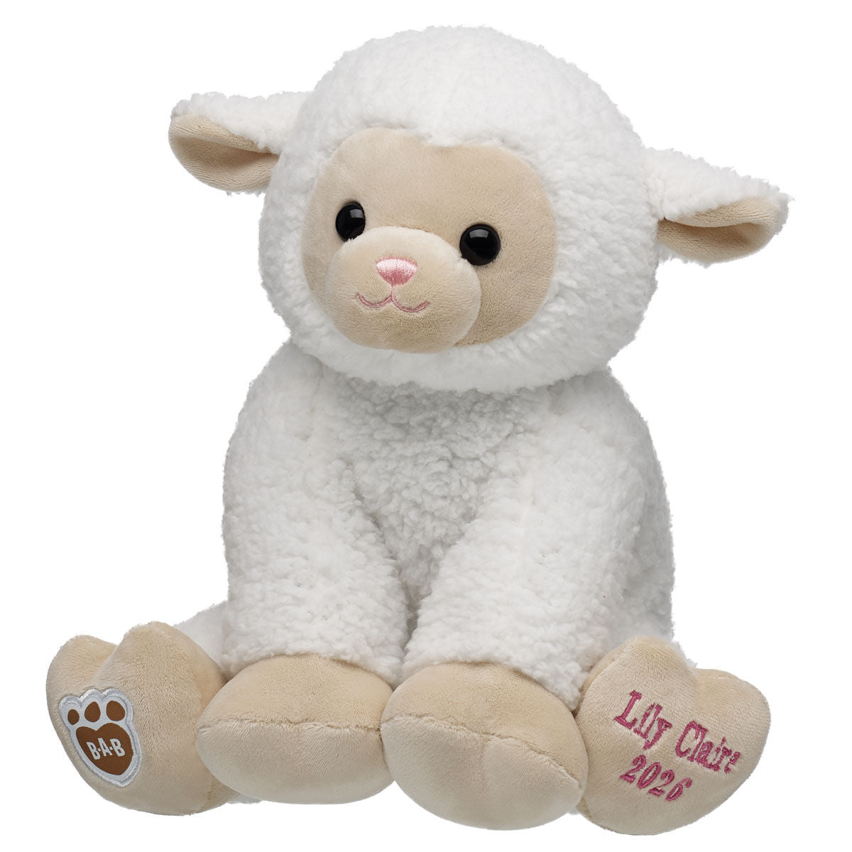 Personalized Embroidered Lamb Stuffed Animal