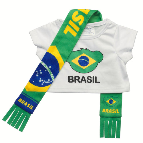 Brazil Scarf and T-Shirt Set