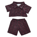 Black Heart Satin Pajamas