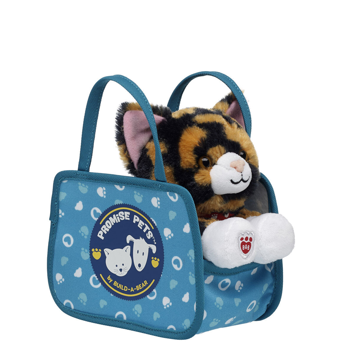Build-A-Bear Mini Beans® Promise Pets™ Calico Stuffed Animal with Pet Carrier