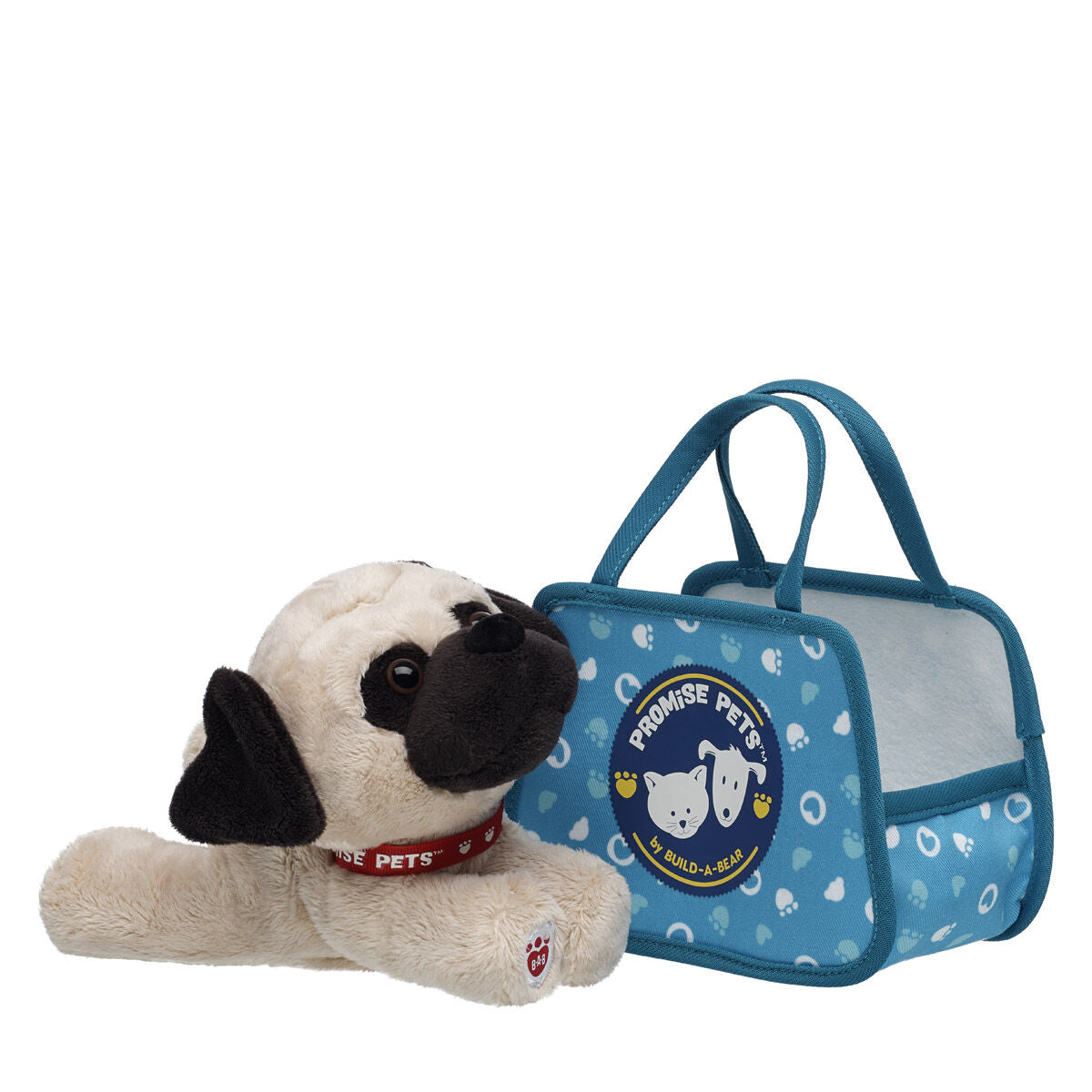 Build-A-Bear Mini Beans® Promise Pets™ Pug Stuffed Animal with Pet Carrier