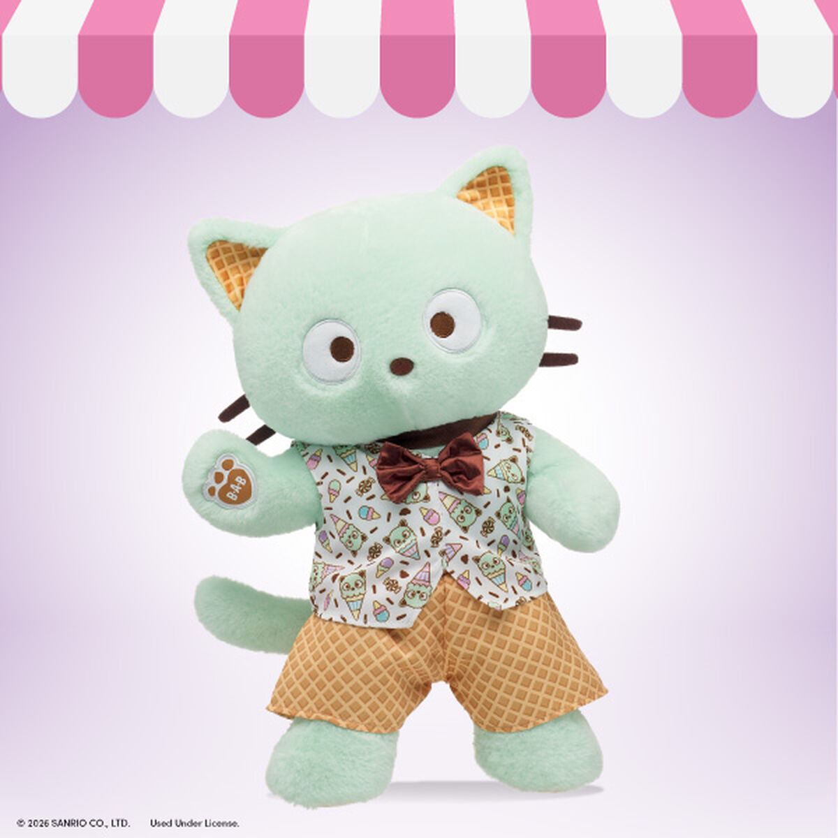 Sanrio® Hello Kitty® and Friends Mint Chocolate Chip Chococat™ Plush with Outfit