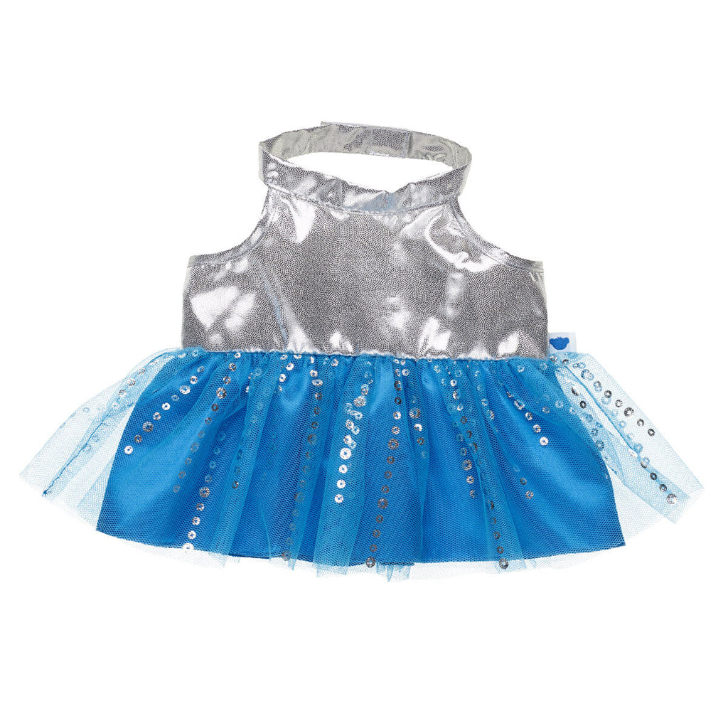 Silver and Blue Dress