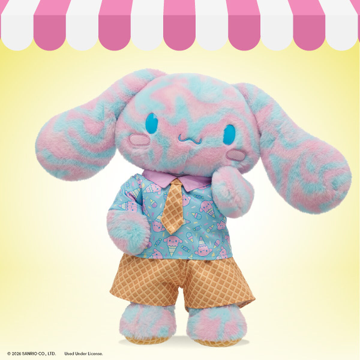 Sanrio® Hello Kitty® and Friends Bubblegum Ice Cream Cinnamoroll™ Plush with Outfit