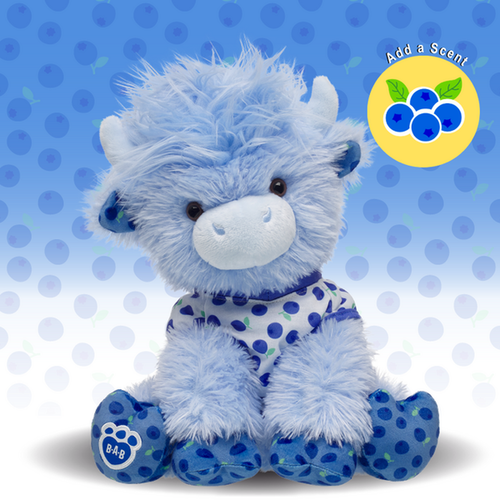 Blueberry Highland Cow Stuffed Animal Scented Gift Set