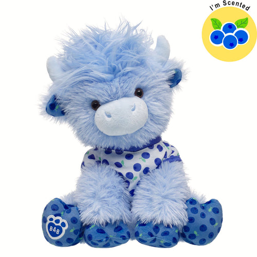 Blueberry Highland Cow Stuffed Animal Scented Gift Set