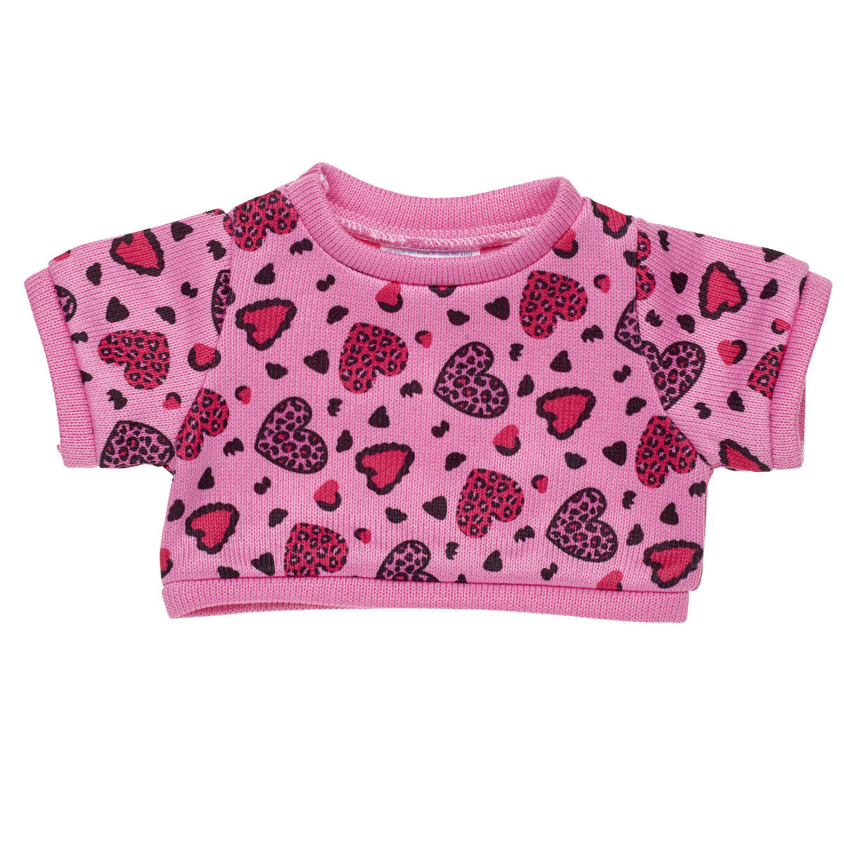 Leopard Print Heart Sweater