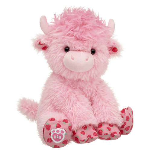 Strawberry Highland Cow Stuffed Animal