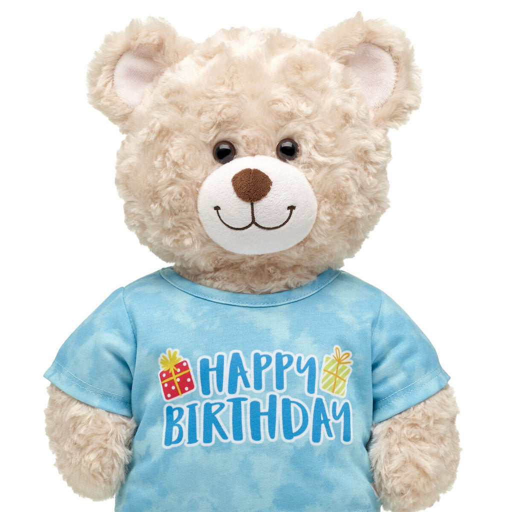 Blue Tie-Dye Birthday T-Shirt