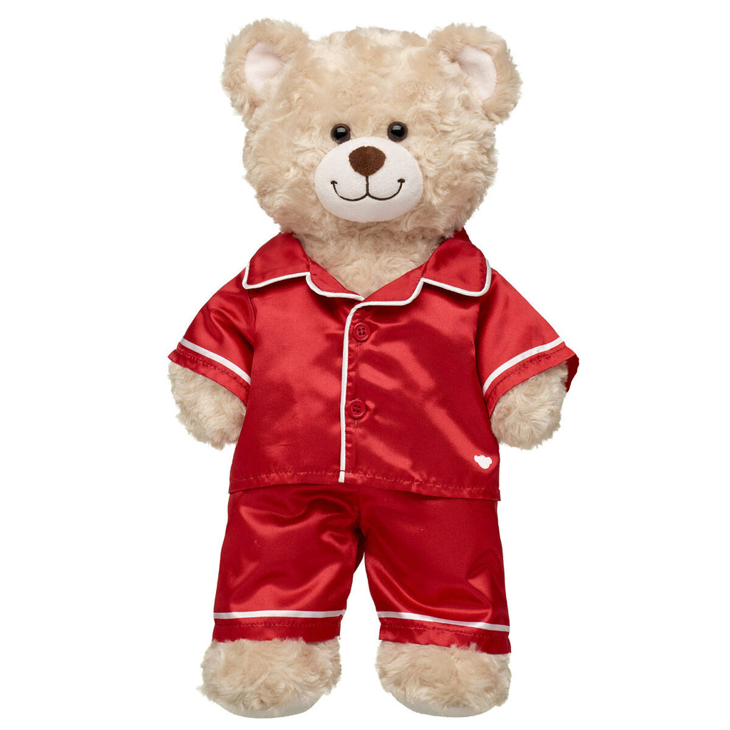 Red Satin PJs Set