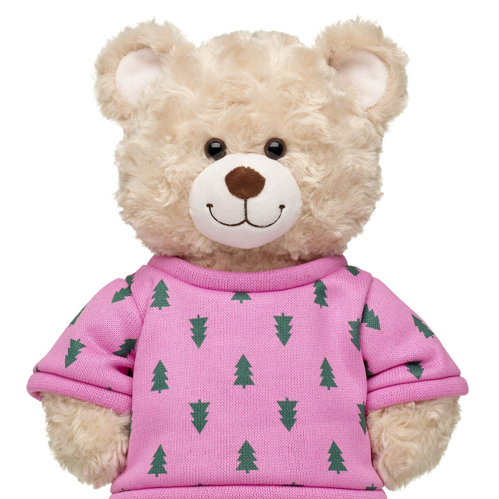 Pink and Green Christmas Tree Sweater