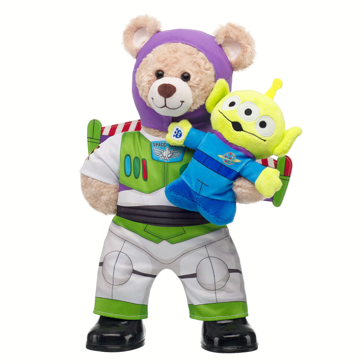 Happy Hugs Teddy Bear Disney and Pixar Toy Story Buzz Lightyear Gift Set with Alien