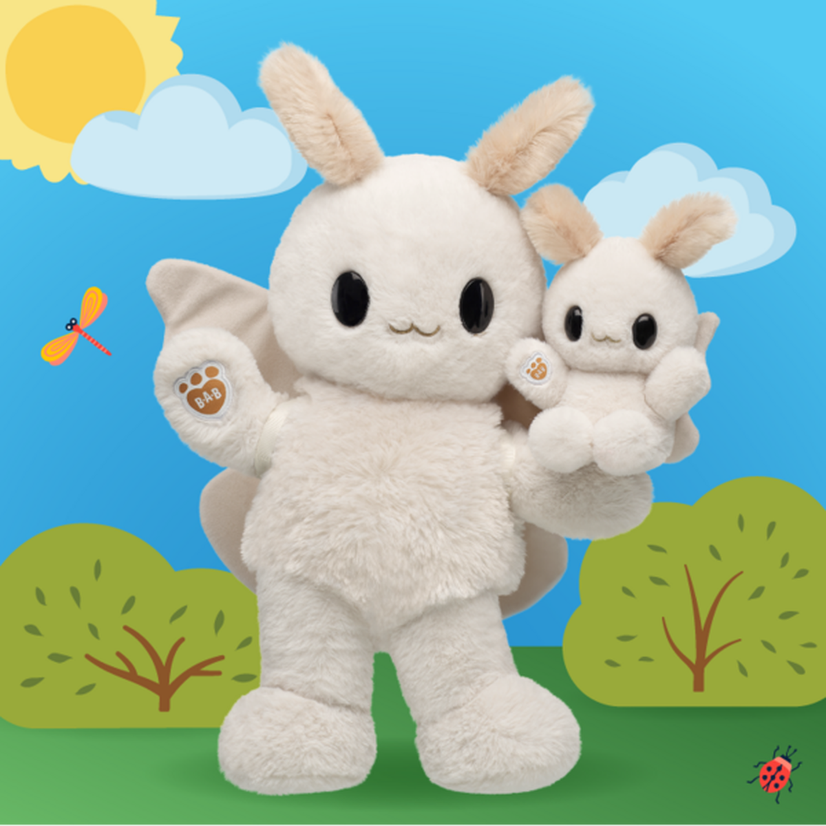 Sky Puppy Moth Stuffed Animal Mini Beans® Gift Set