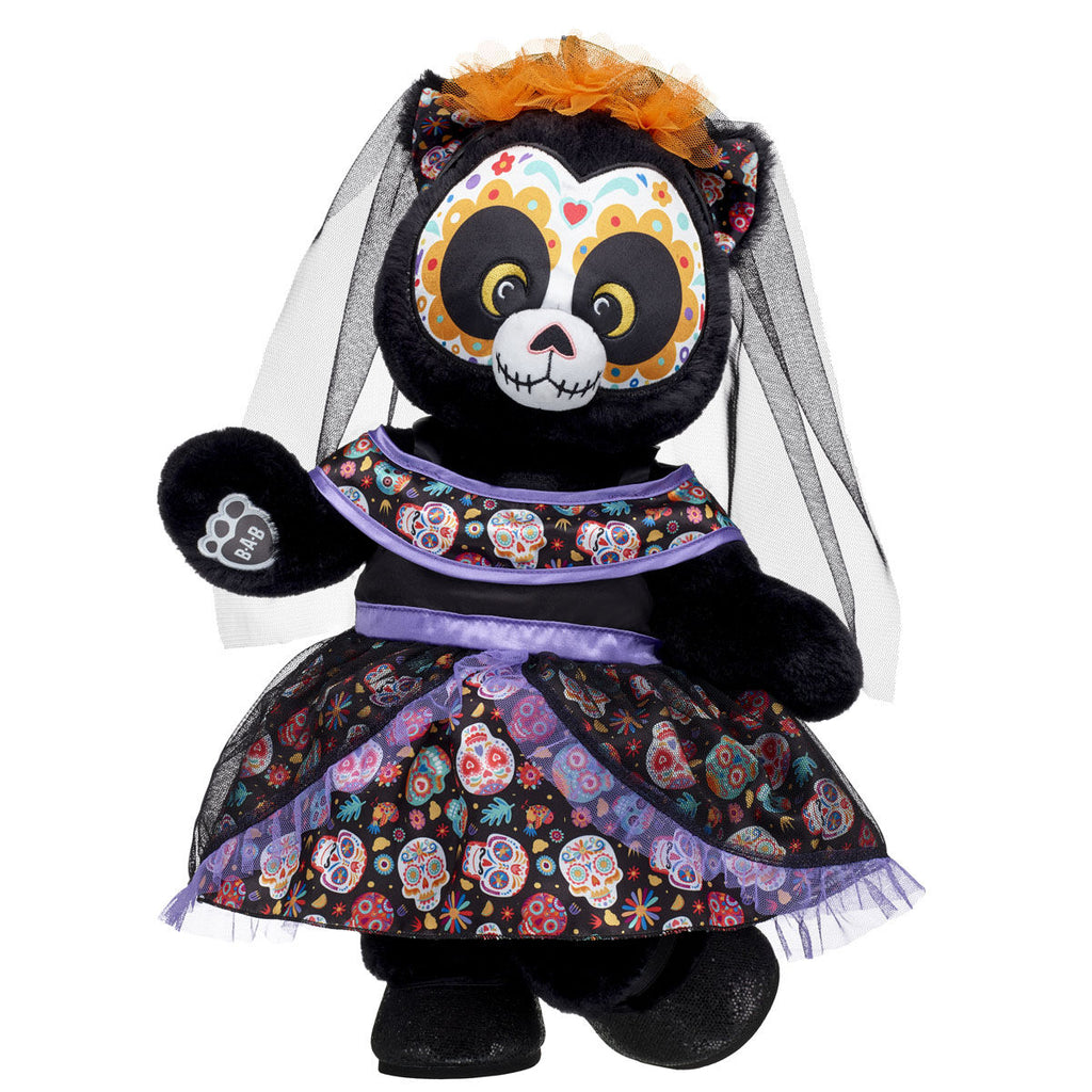 Día de los Muertos Cat Stuffed Animal Dress Gift Set