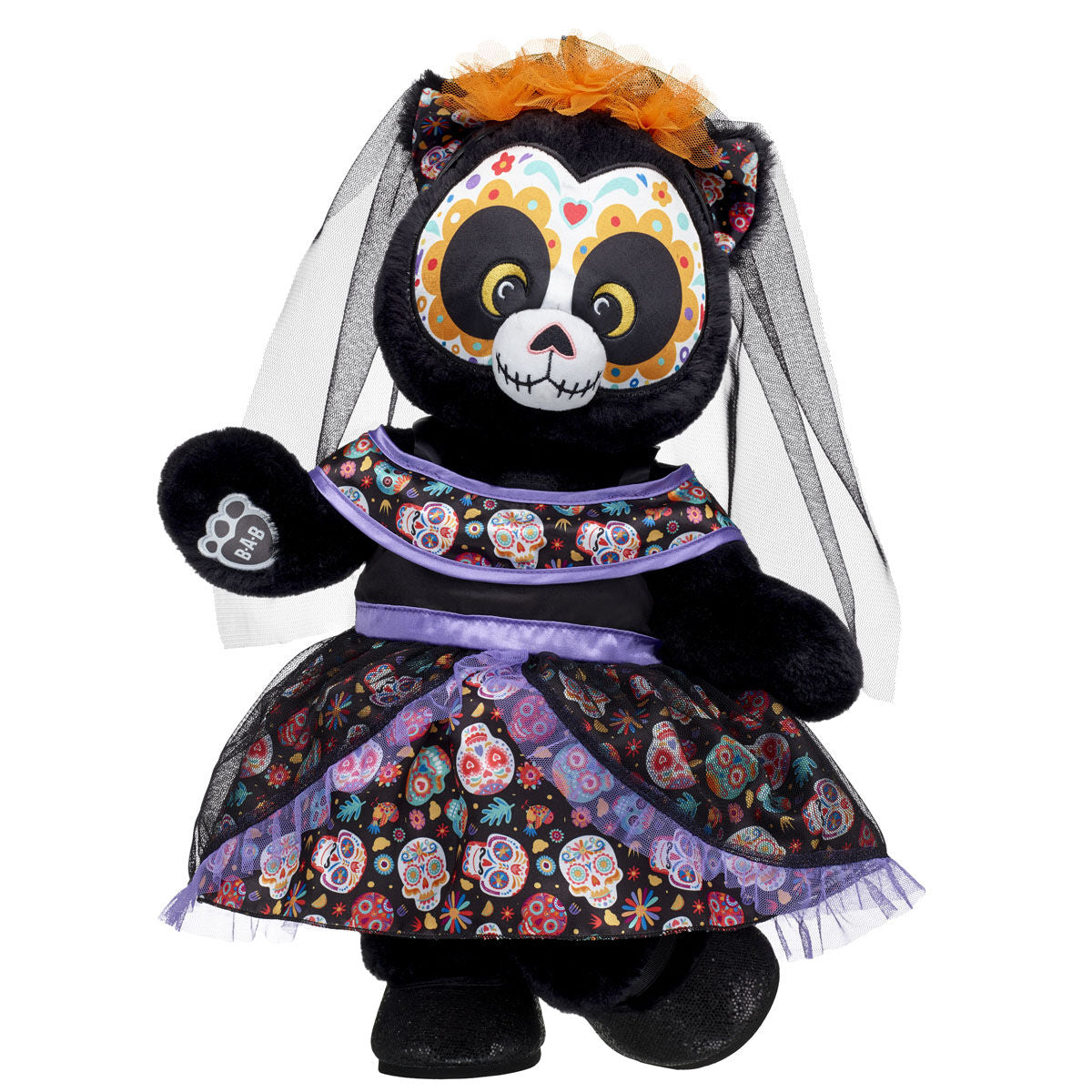 Día de los Muertos Cat Stuffed Animal Dress Gift Set